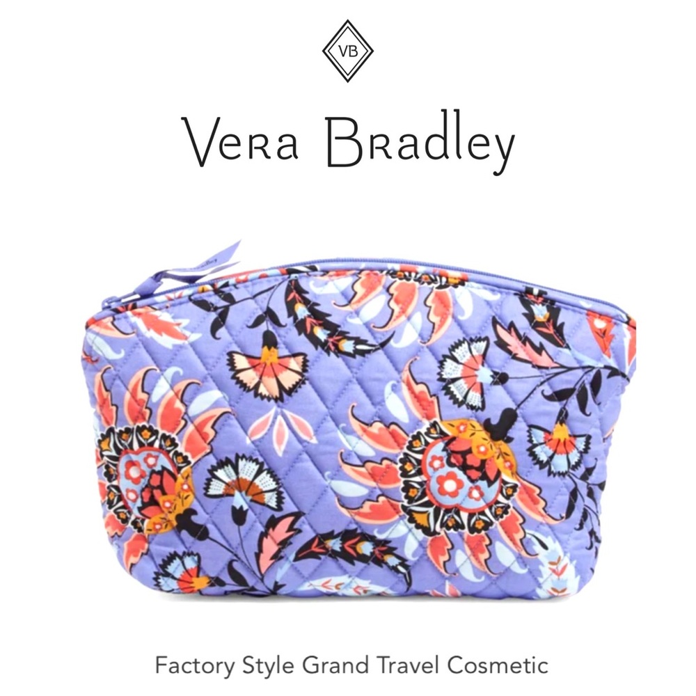 VERA BRADLEY - Factory Style Grand Travel Cosmetic Case
